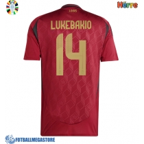 Fotballdrakt Herre Belgia Dodi Lukebakio #14 Hjemmedrakt EM 2024 Kortermet